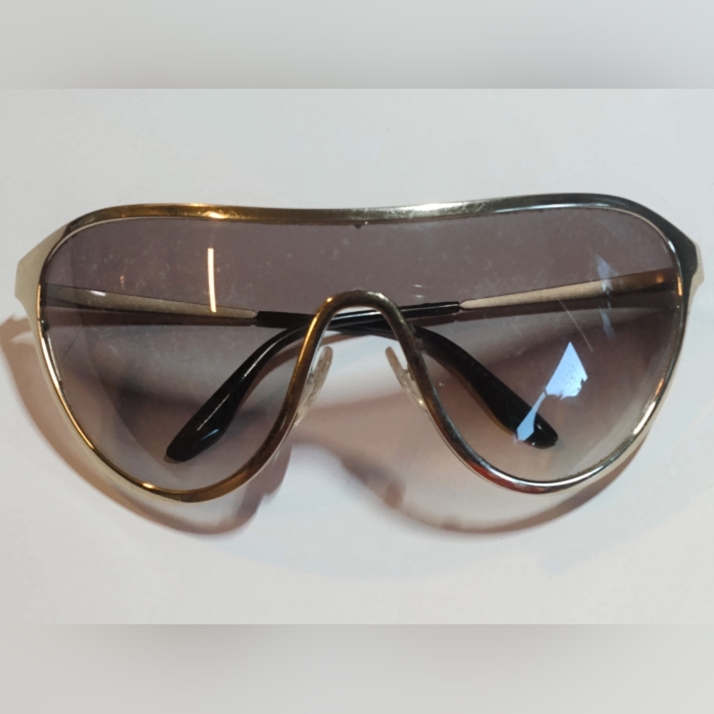 Prada Gold and Black Women's Sunglasses